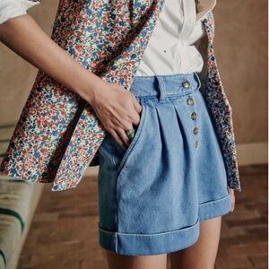 Rare Sézane Wallace Shorts Denim 36